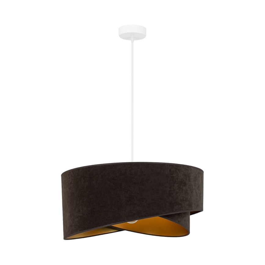 Brilagi - LED-Hängeleuchte LYRA 1xE27/15W/230V dunkelbraun/golden