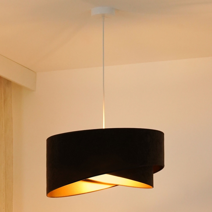 Brilagi - LED-Hängeleuchte LYRA 1xE27/15W/230V dunkelbraun/golden
