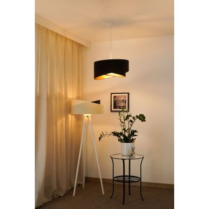 Brilagi - LED-Hängeleuchte LYRA 1xE27/15W/230V dunkelbraun/golden