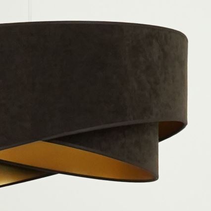 Brilagi - LED-Hängeleuchte LYRA 1xE27/15W/230V dunkelbraun/golden