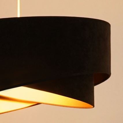Brilagi - LED-Hängeleuchte LYRA 1xE27/15W/230V dunkelbraun/golden