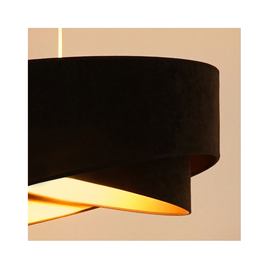 Brilagi - LED-Hängeleuchte LYRA 1xE27/15W/230V dunkelbraun/golden