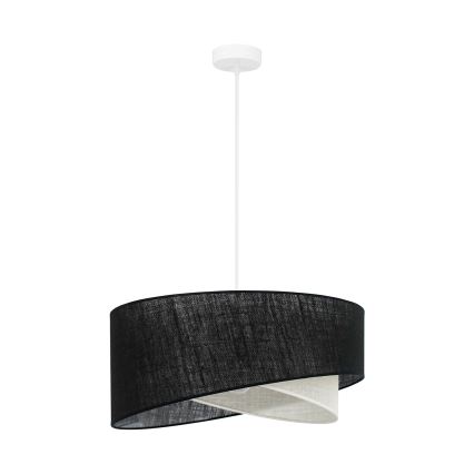 Brilagi - LED-Hängeleuchte LYRA 1xE27/15W/230V schwarz/cremefarben