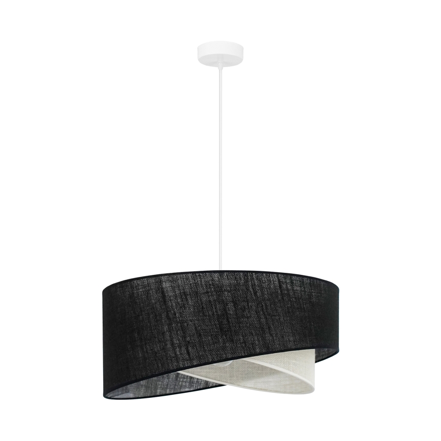 Brilagi - LED-Hängeleuchte LYRA 1xE27/15W/230V schwarz/cremefarben