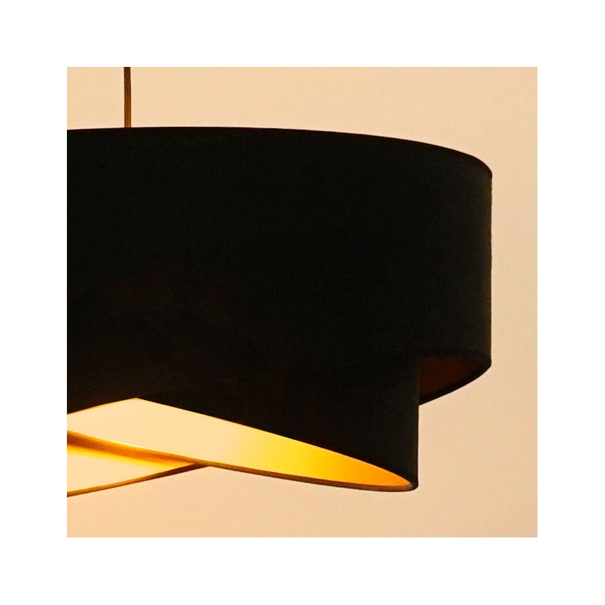 Brilagi - LED-Hängeleuchte LYRA 1xE27/15W/230V schwarz/golden