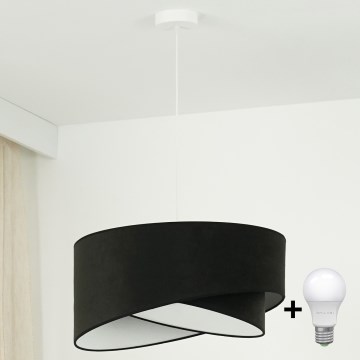 Brilagi - LED-Hängeleuchte LYRA 1xE27/15W/230V schwarz/weiß