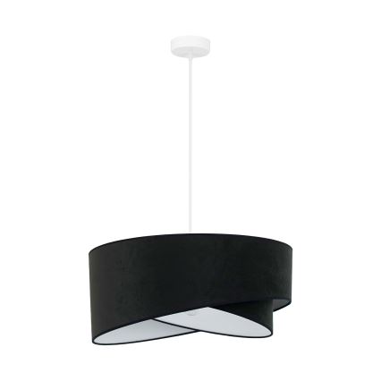 Brilagi - LED-Hängeleuchte LYRA 1xE27/15W/230V schwarz/weiß