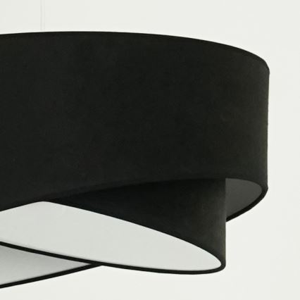 Brilagi - LED-Hängeleuchte LYRA 1xE27/15W/230V schwarz/weiß