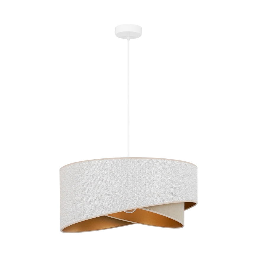 Brilagi - LED-Hängeleuchte LYRA 1xE27/15W/230V weiß/beige/golden