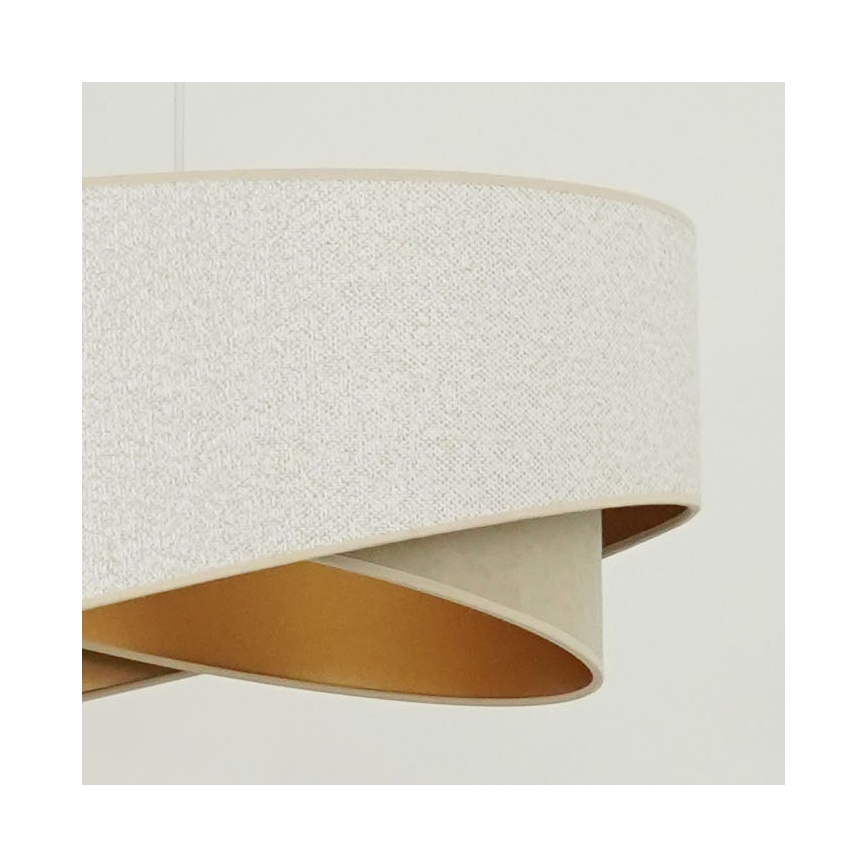 Brilagi - LED-Hängeleuchte LYRA 1xE27/15W/230V weiß/beige/golden