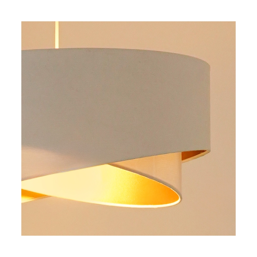 Brilagi - LED-Hängeleuchte LYRA 1xE27/15W/230V weiß/golden