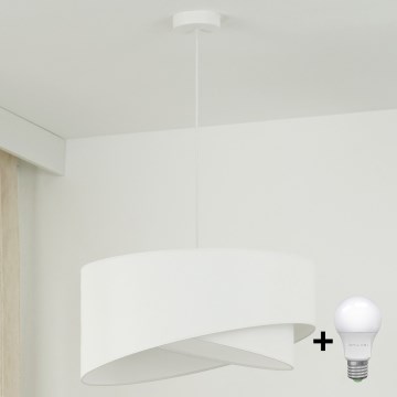 Brilagi - LED-Hängeleuchte LYRA 1xE27/15W/230V weiß