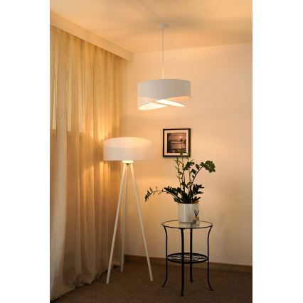 Brilagi - LED-Hängeleuchte LYRA 1xE27/15W/230V weiß