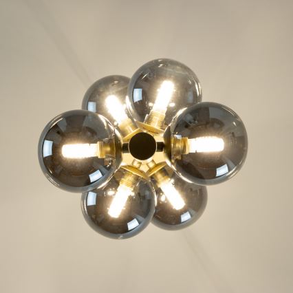 Brilagi - LED-Hängeleuchte MILLA 6xG9/3W/230V golden/rauchig