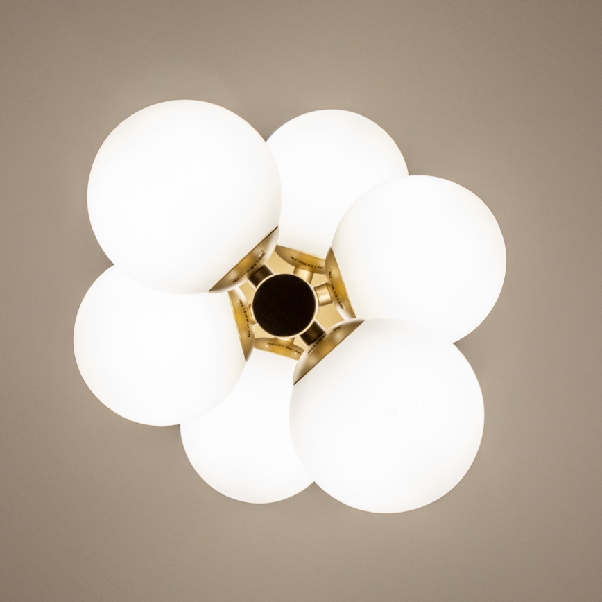 Brilagi - LED-Hängeleuchte MILLA 6xG9/3W/230V golden/weiß