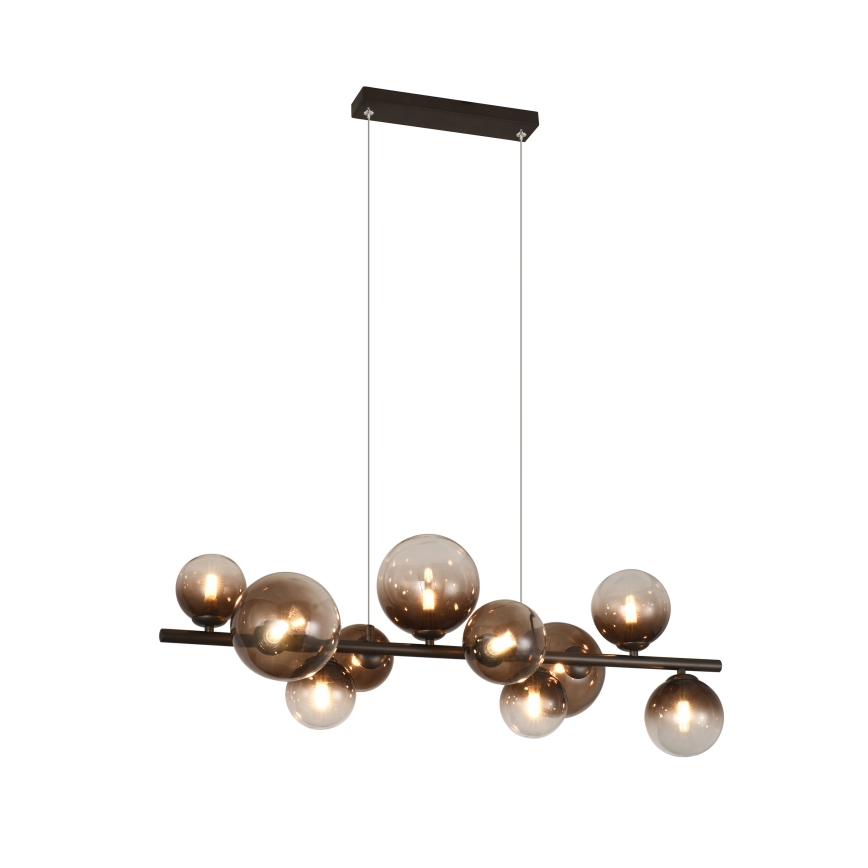 Brilagi - LED-Hängeleuchte MILLA an Kabel 10xG9/3W/230V braun/rauchbraun