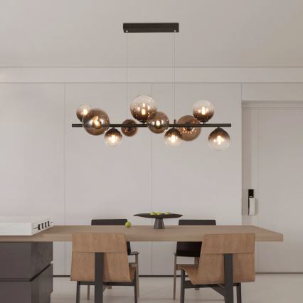 Brilagi - LED-Hängeleuchte MILLA an Kabel 10xG9/3W/230V braun/rauchbraun