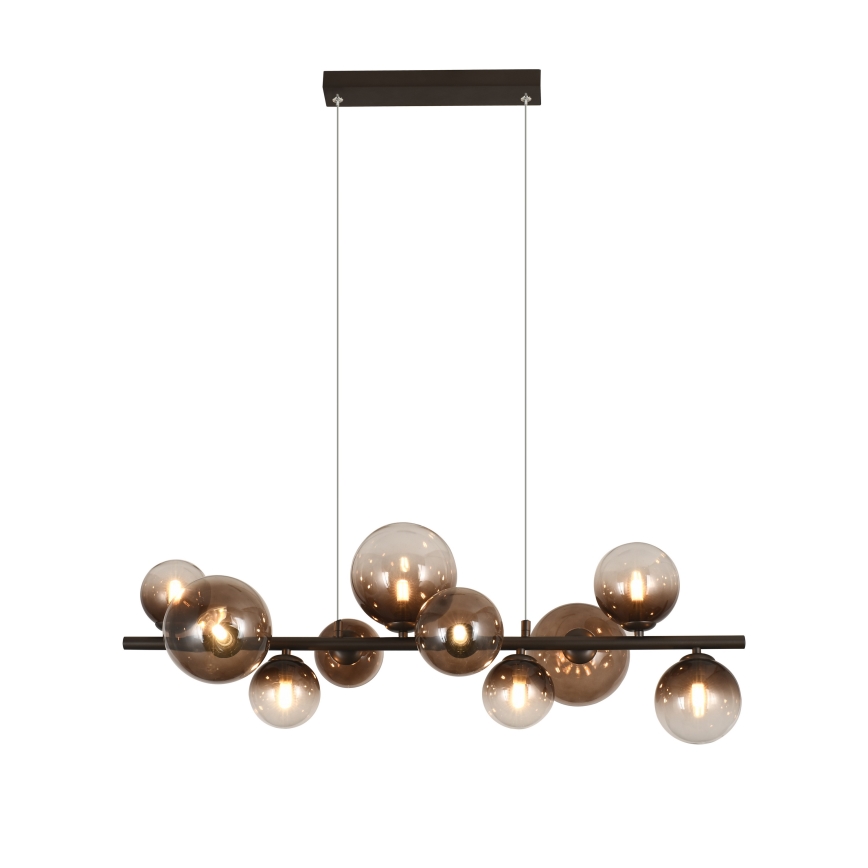 Brilagi - LED-Hängeleuchte MILLA an Kabel 10xG9/3W/230V braun/rauchbraun