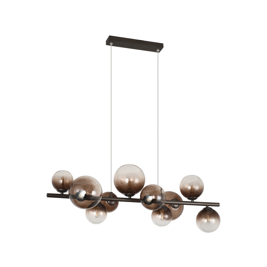 Brilagi - LED-Hängeleuchte MILLA an Kabel 10xG9/3W/230V braun/rauchbraun