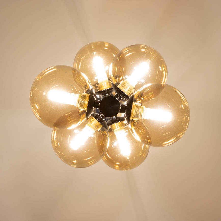 Brilagi - LED-Hängeleuchte MILLA an Kabel 6xG9/3W/230V schwarz-chrom/gold