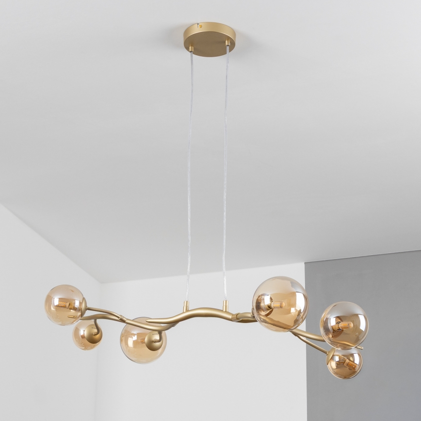 Brilagi - LED-Hängeleuchte MISTEL 6xG9/3W/230V golden