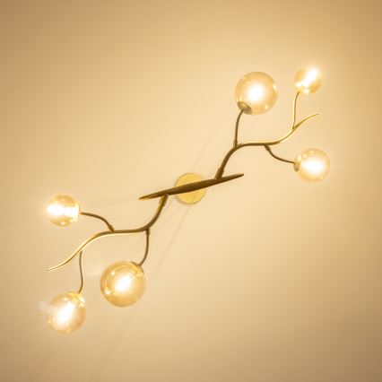 Brilagi - LED-Hängeleuchte MISTEL 6xG9/3W/230V golden