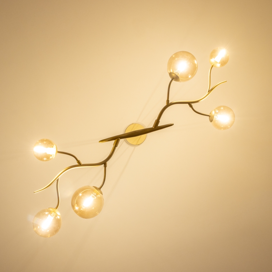 Brilagi - LED-Hängeleuchte MISTEL 6xG9/3W/230V golden