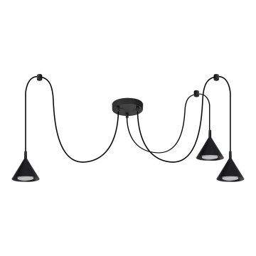 BRILAGI - LED Hängeleuchte mit Kabel CONE TRIPLE SPIDER 3xGX53/15W/230V schwarz