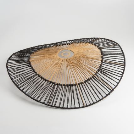 Brilagi - LED-Hängeleuchte mit Kabelaufhängung CERIA BOHO 1xE27/40W/230V Ø 80 cm schwarz/braun