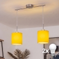 Brilagi - LED-Hängeleuchte NUBILA an Kabel, 2x E27/60W/230V, gelb