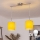 Brilagi - LED-Hängeleuchte NUBILA an Kabel, 2x E27/60W/230V, gelb
