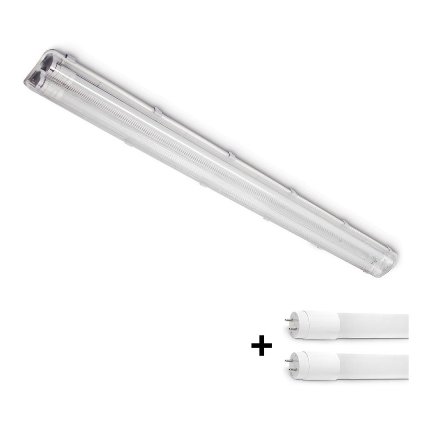 Brilagi - LED-Hochleistungs-Leuchtstofflampe OPTIMA T8 2xG13/18W/230V 4000K IP65 128 cm