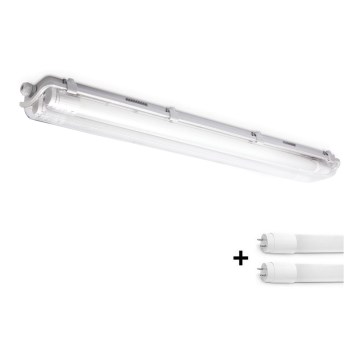 Brilagi - LED-Hochleistungs-Leuchtstofflampe OPTIMA T8 2xG13/9W/230V 4000K IP65 67,5 cm