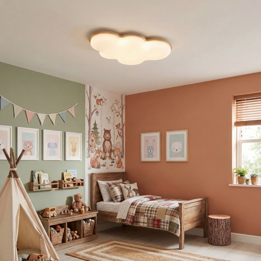 Brilagi - LED Kinder-Deckenleuchte CLOUD LED/54W/230V weiß