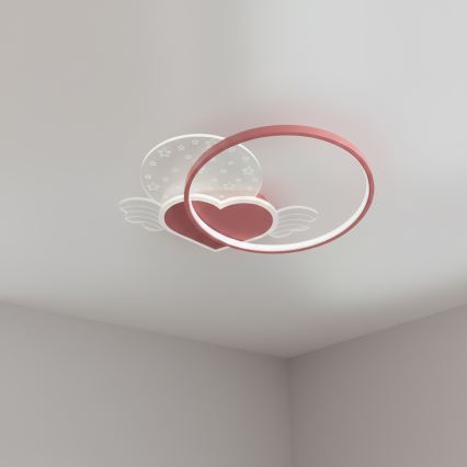 Brilagi - LED Kinder-Deckenleuchte LOVE LED/48W/230V 3000/4500/6000K rosa