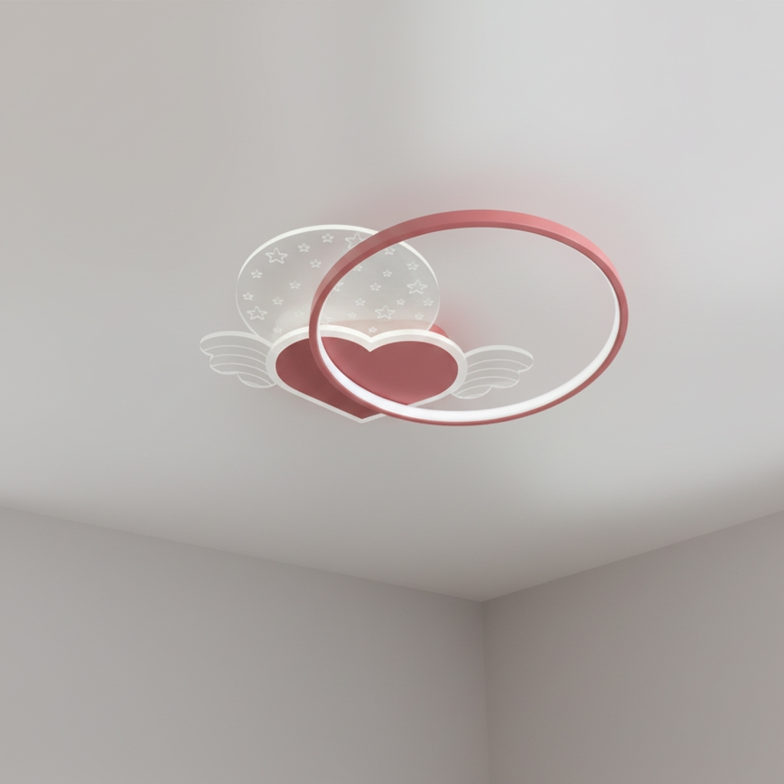 Brilagi - LED Kinder-Deckenleuchte LOVE LED/48W/230V 3000/4500/6000K rosa