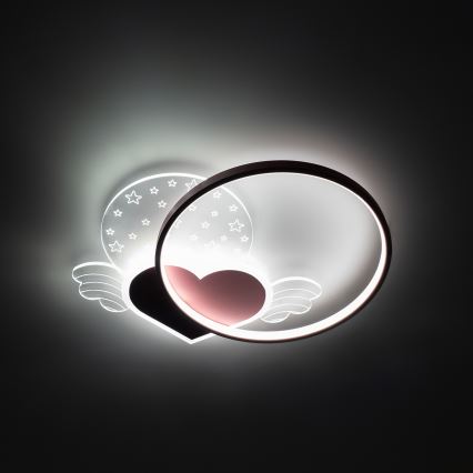 Brilagi - LED Kinder-Deckenleuchte LOVE LED/48W/230V 3000/4500/6000K rosa