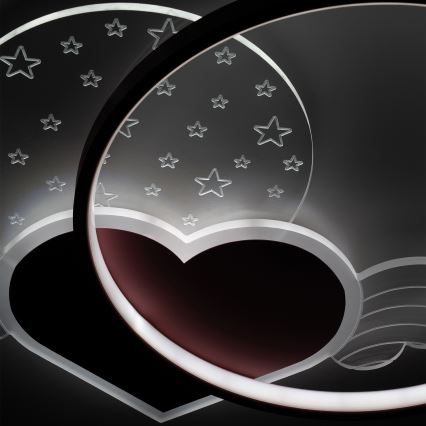 Brilagi - LED Kinder-Deckenleuchte LOVE LED/48W/230V 3000/4500/6000K rosa