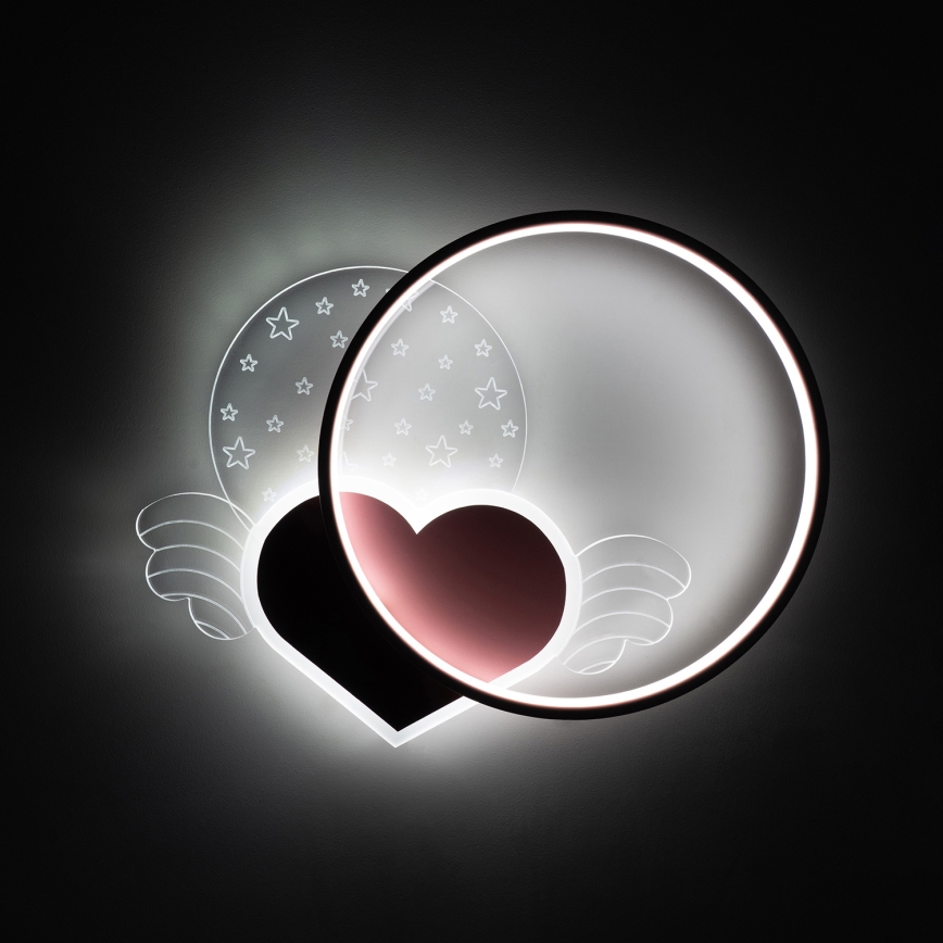 Brilagi - LED Kinder-Deckenleuchte LOVE LED/48W/230V 3000/4500/6000K rosa