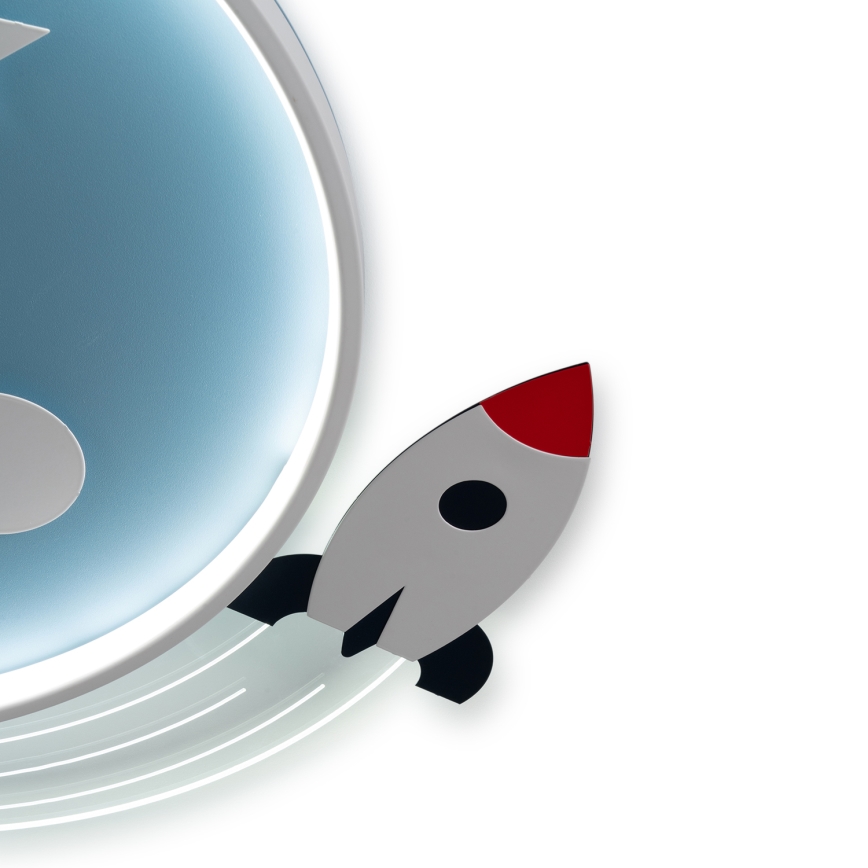 Brilagi - LED-Kinder-Deckenleuchte STARSHIP LED/64W/230V 3000/4500/6000K blau