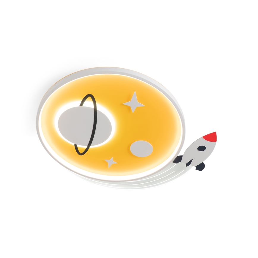 Brilagi - LED-Kinder-Deckenleuchte STARSHIP LED/64W/230V 3000/4500/6000K gelb