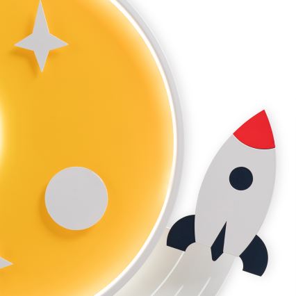 Brilagi - LED-Kinder-Deckenleuchte STARSHIP LED/64W/230V 3000/4500/6000K gelb