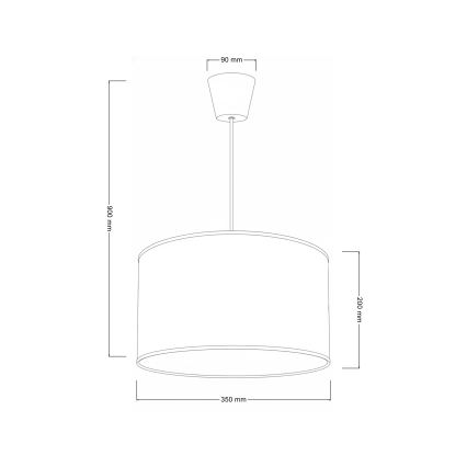Brilagi - LED Kinder-Pendelleuchte an Kabel BOBO 1xE27/60W/230V Ø 35 cm blau mit Bärchen