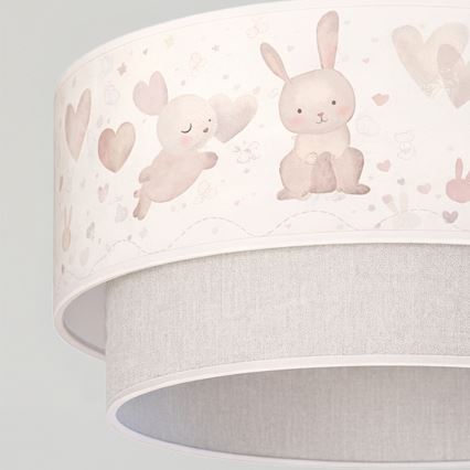 Brilagi - LED-Kinder-Pendelleuchte an Kabel BOBO 1xE27/60W/230V Ø 40 cm creme/grau/royalblau