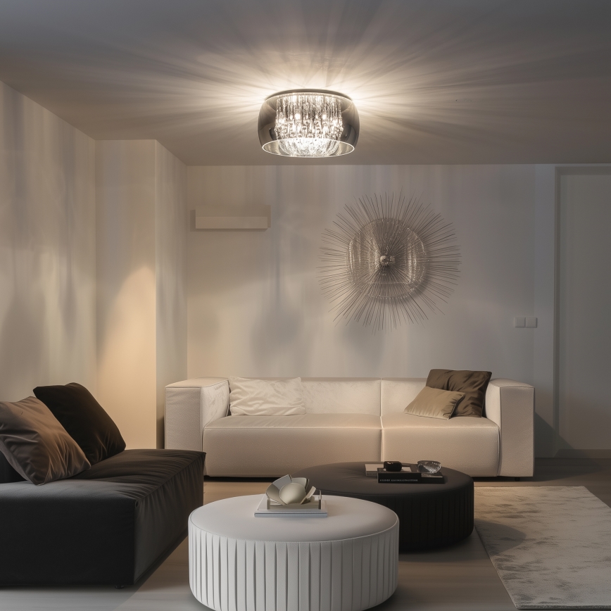 Brilagi - LED-Kristall-Deckenleuchte JEWEL 6xG9/42W/230V Ø 50 cm