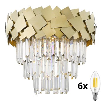 Brilagi - LED Kristall-Deckenleuchte MIRAGE 6xE14/40W/230V