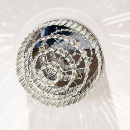 Brilagi - LED-Kristall-Deckenleuchte MOZART 5xE14/40W/230V Ø 40 cm, glänzender Chrom