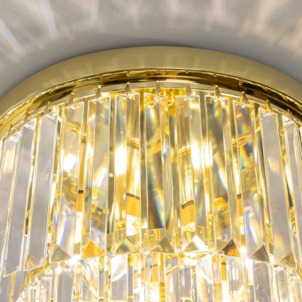 Brilagi - LED-Kristall-Deckenleuchte MOZART 5xE14/40W/230V Ø 40 cm, goldfarben