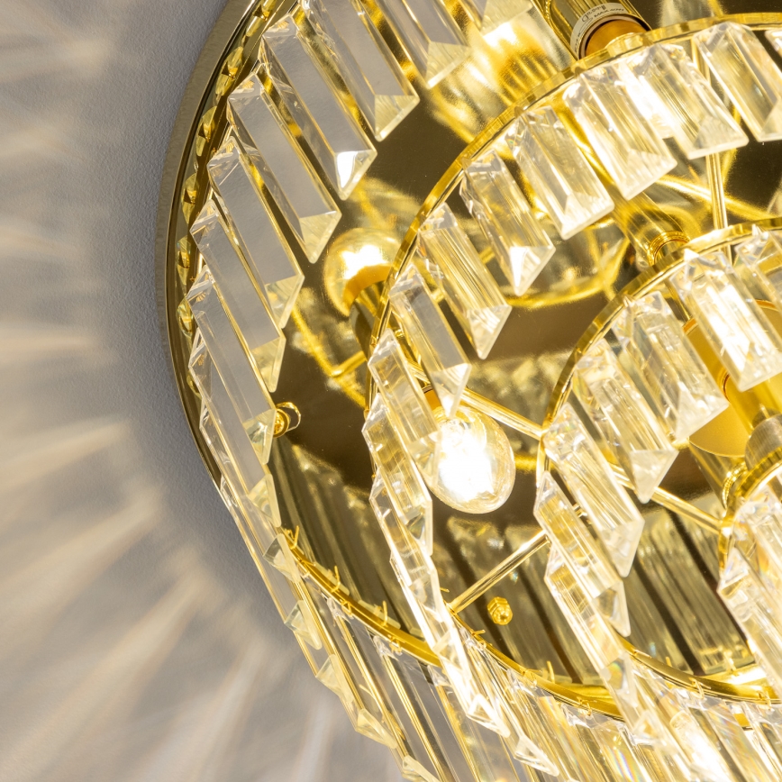 Brilagi - LED-Kristall-Deckenleuchte MOZART 5xE14/40W/230V Ø 40 cm, goldfarben