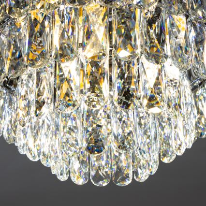 Brilagi - LED Kristall-Deckenleuchte VELURE 5xE14/40W/230V golden